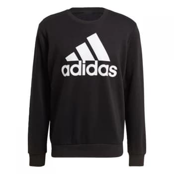 adidas Essentials Big Logo Sweatshirt Mens - Black / White