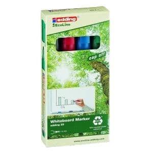 Edding e-29 EcoLine Whiteboard Marker Chisel Tip Assorted Ref 4-29-4