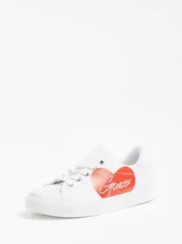 Guess ELLIE Girls Childrens Shoes (Trainers) in White,4,2.5
