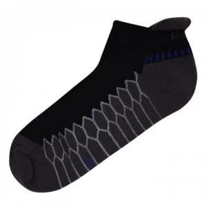 Balega Silver No Show Socks - Black/Carbon