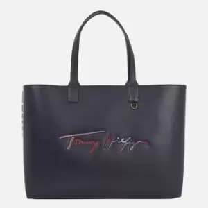 Tommy Hilfiger Womens Iconic Tommy Tote Signature Bag - Desert Sky