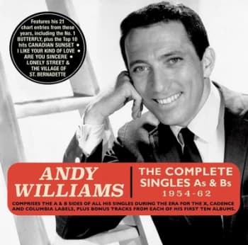 The Complete Singles As & Bs 1954-62 by Andy Williams CD Album