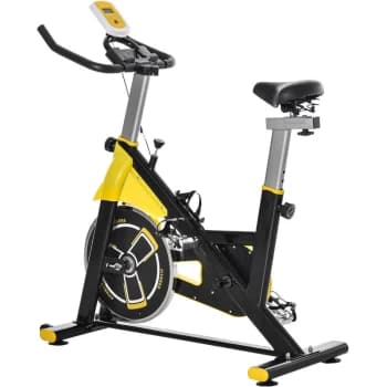 Homcom - 6kg Stationary Spinning Exercise Bike Flywheel Indoor Gym Cycling Cardio