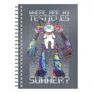 Rick & Morty Notebook Where Are My Testicles