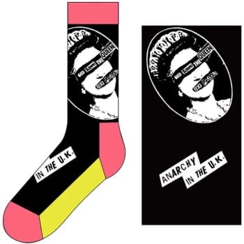 The Sex Pistols - God Save The Queen Unisex UK Size 7 - 11 Ankle Socks - Black