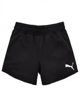 Boys, Puma Girls Active Shorts - Black, Size 15-16 Years