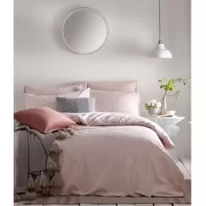 The Linen Yard Claybourne Duvet Cover Set (King) (Blush Pink) - Blush Pink
