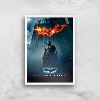 The Dark Knight Giclee Art Print - A2 - White Frame