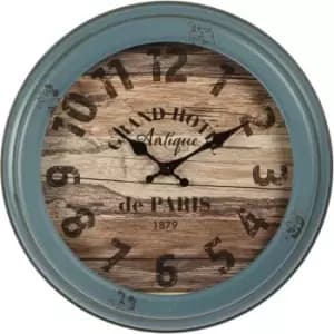 Home and Styling Antique Wall Clock24 - Blue