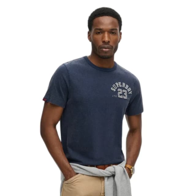 Superdry T-Shirt Superdry Vintage Athletic Bleu Male S