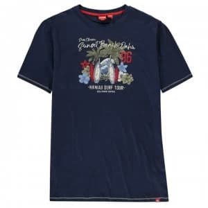 D555 Beach T Shirt Mens - Navy