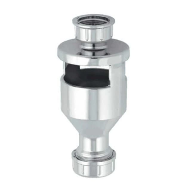 McAlpine One Piece Top Inlet Tun Dish With 3/4" BSP Inlet TUN-4CP Silver