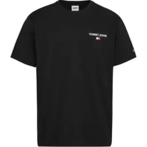 Tommy Jeans Tjm Clsc Linear Back Print Tee - Black