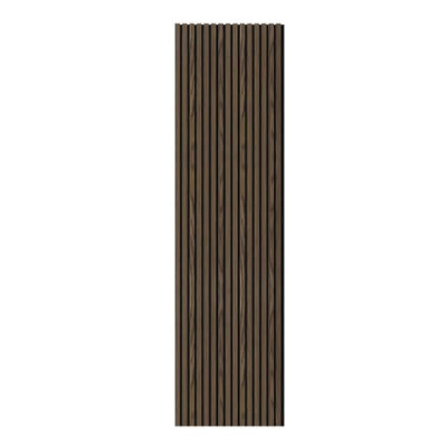 Wall Panels UK Slat Acoustic Wall Panel ( 2 Pack ), Brown 7413