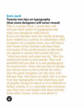 Twenty-Two Tips on Typography Book