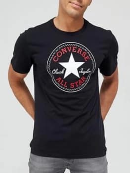 Converse Chuck Taylor Patch Graphic T-Shirt - Black, Size 2XL, Men