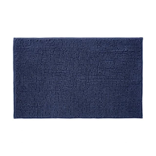 Allure Bath Fashions Chenille Bobble Bath Mat Non Slip 60 X 90Cm - Navy Blue