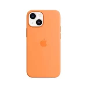 Apple - Back cover for mobile phone - MagSafe compatibility - silicone - marigold - for iPhone 13 mini