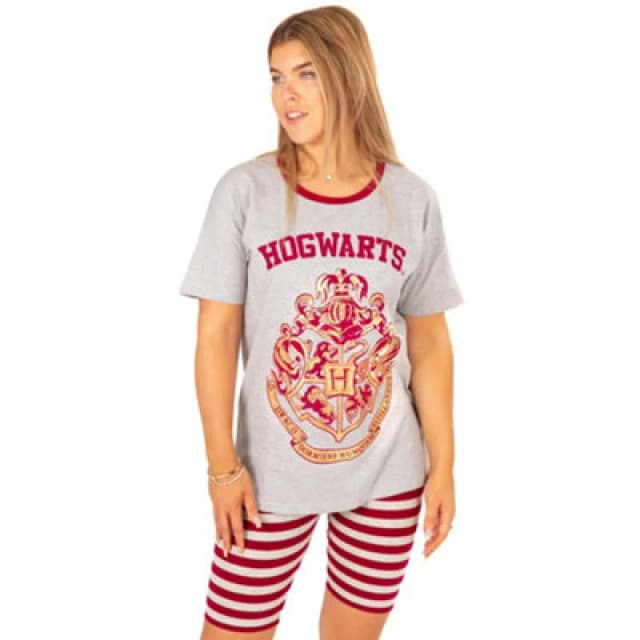 Harry Potter Short Sleeve Cycling Short Pyjama Set Grey female