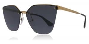 Prada PR68TS Sunglasses Antique Gold 7OE5Z1 Polariserade 63mm