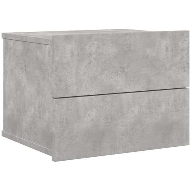 VIDAXL Bedside Cabinet Concrete Grey 40x30x30cm Engineered Wood Vidaxl 8719883816562