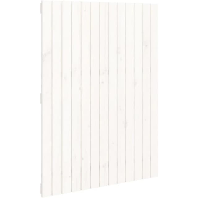 Vidaxl Wall Headboard White 82.5X3X110 Cm Solid Wood Pine, White 824954