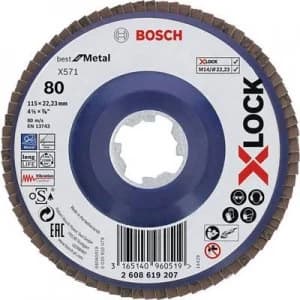 Bosch Accessories 2608619207 Ø 115mm Grit size 80