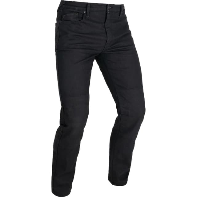 Oxford Original Approved AAA Slim Black Motorcycle Jeans (W38) (L36) Extra Long Black