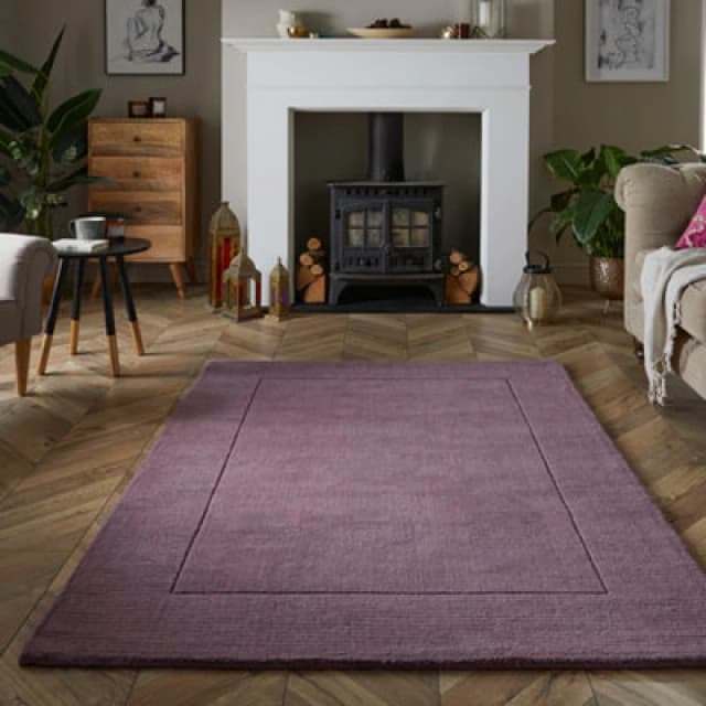 Naturelle Mayfair Esme 160X230Cm Mauve Wool Rug