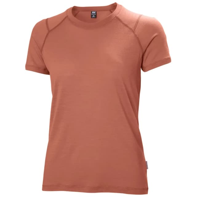 Womens T-Shirt Helly Hansen Durawool Marron Female L