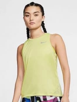 Nike Running Miler Tank - Limelight , Limelight Size M Women
