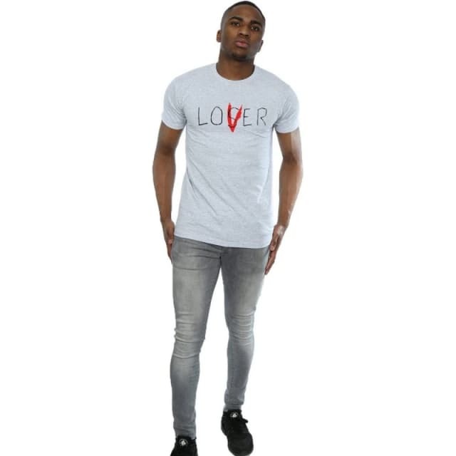 IT IT Men Loser Lover T-Shirt in Grey Size: Small Grey S Male 5063377457582