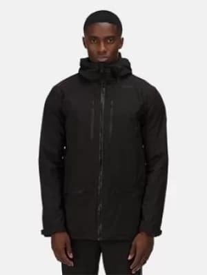 Regatta Pulton Ii Waterproof Hooded Jacket, Black Size M Men