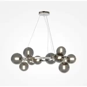 Maytoni Lighting - Maytoni Maytoni Dallas Modern 1 Globe Pendant Ceiling Light Chrome, Smoky Shade, G9