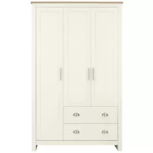 Lancaster Triple Wardrobe Cream