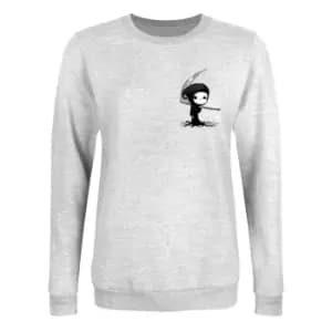 Grindstore Womens/Ladies Grim Reaper Heather Sweatshirt (M) (Grey)