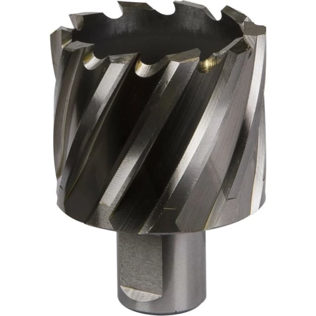 Loops 45mm x 25mm Depth Rotabor Cutter - M2 Steel Annular Metal Core Drill 19mm Shank Metallics