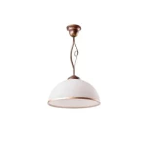 Retro Dome Pendant Ceiling Lights Brown, 1x E27
