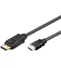 Goobay 1m DP/HDMI DisplayPort Black