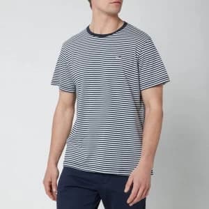 Tommy Jeans Mens Classic Slim Fit Stripe T-Shirt - Twilight Navy - L