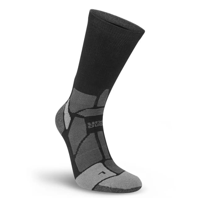 Hilly Hilly Marathon Fresh Crew Minimum cushion running socks - Black/Grey / S