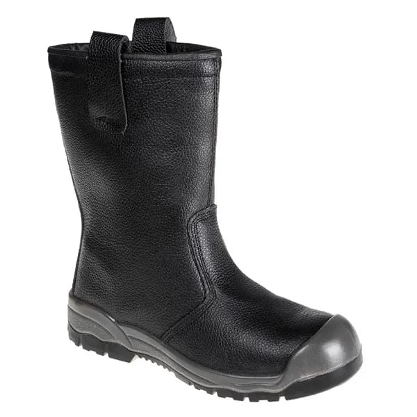 Porwest Steelite S1P CI Scuff Cap Safety Rigger Boots FW13BKR44 Colour: Black