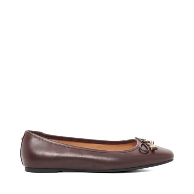 Dune London Womens Hennie Slip-On Flat Mules Brown Leather female 3 (36)