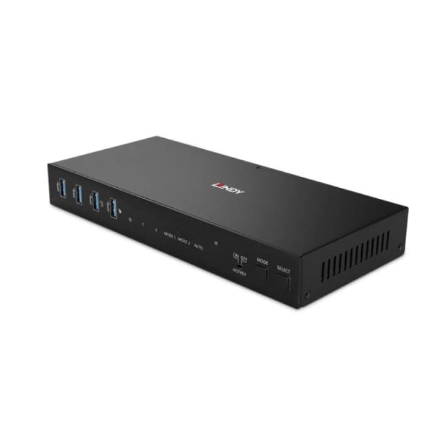 Lindy 2 Port Dual Head HDMI 4K60. USB 3.0 KVM Switch