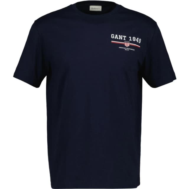 Gant Mens Graphic Regular Fit T-Shirt Evening 433 male S