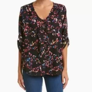 Yumi Black Floral Blouse - 8