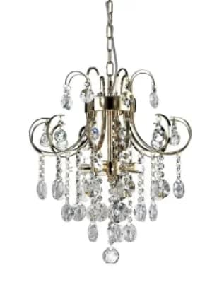 Rosina Ceiling Pendant 5 Light French Gold, Crystal