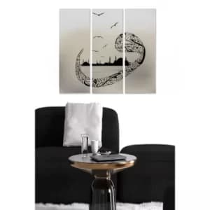 MDF4866001 Multicolor Decorative MDF Painting (3 Pieces)