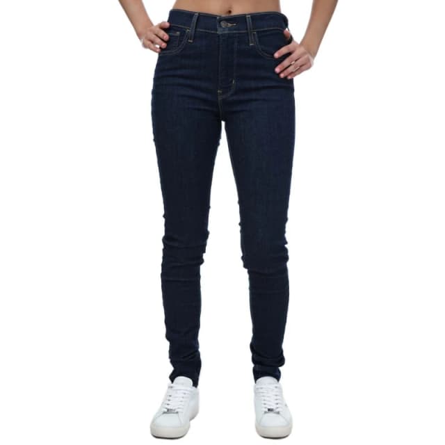 Levis 720 High Rise Super Skinny Rinsed Jeans Dark Blue female 26XS