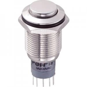 TRU COMPONENTS LAS2GQH 22NP Tamper proof pushbutton 250 V AC 3 A 2 x OnOn momentary